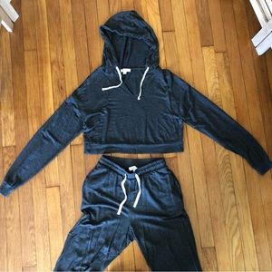 Colsie jersey knit pajama set in medium grey